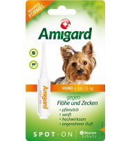 Amigard Spot-on Hund bis zu 15 Kg, Einzelpackung, 1x 2ml